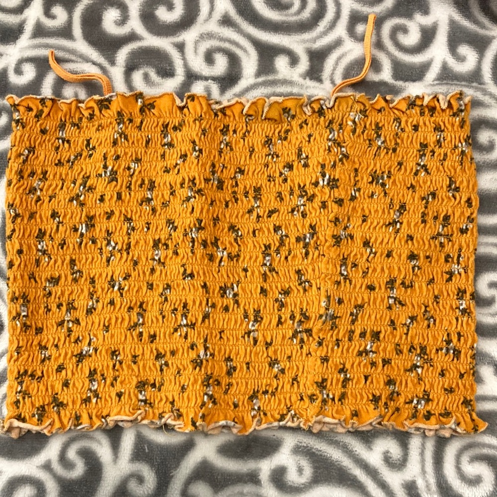 Yellow tube top
